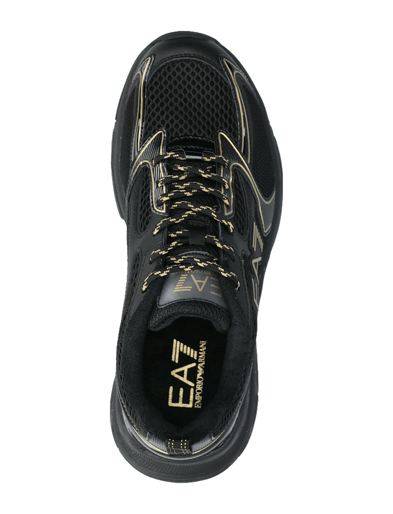 EA7 - SNEAKER - låga sneakers - triple black-gold - 3