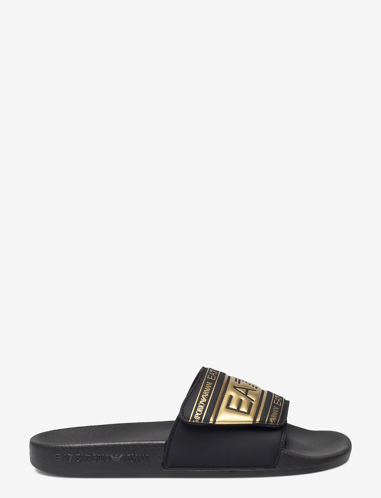 EA7 - SHOES BEACHWEAR - black+gold - 1