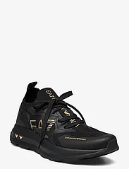 EA7 - SHOES - lave sneakers - triple black+gold - 0
