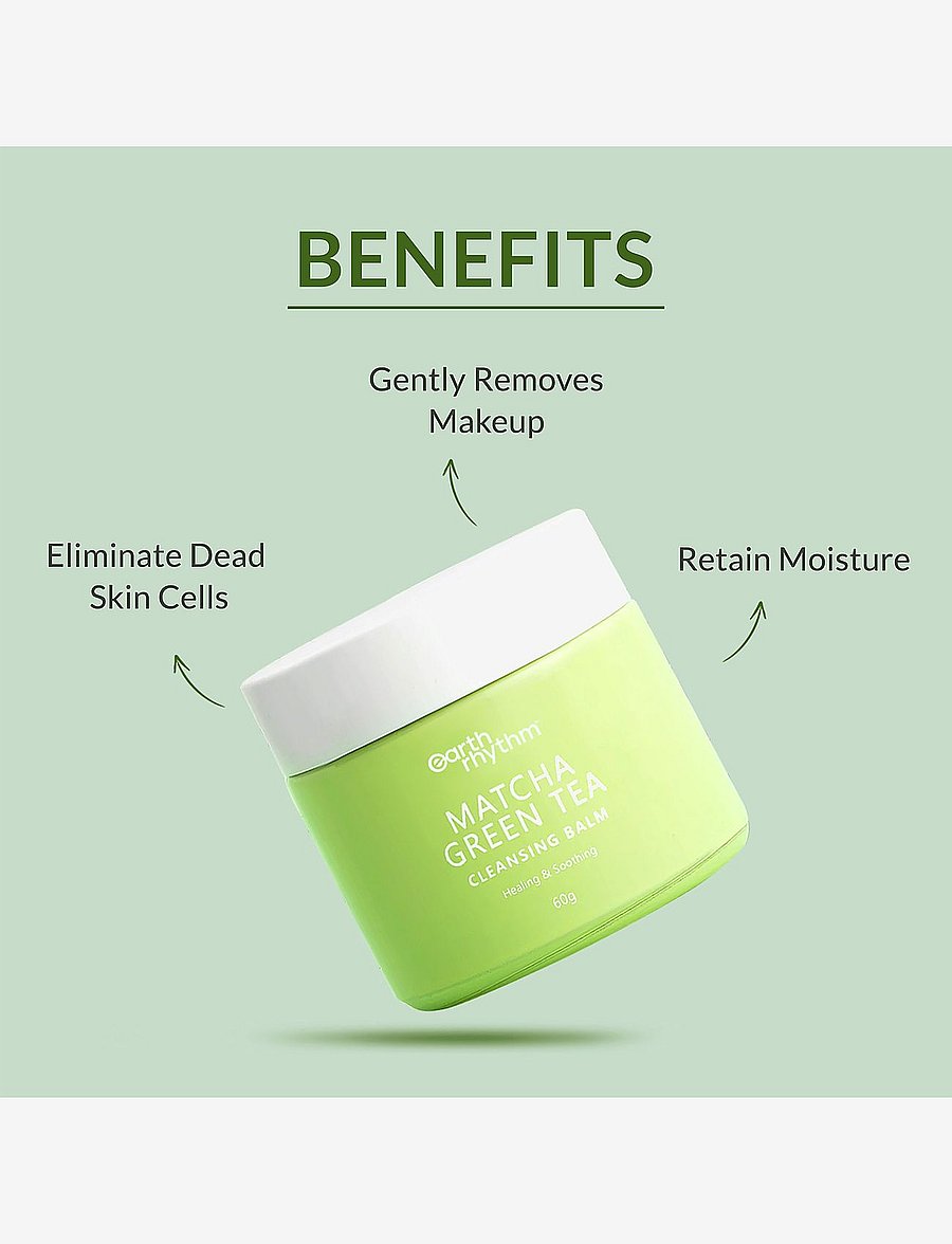 Earth Rhythm - CLEANSING BALM WITH MATCHA GREEN TEA - puhastuspalsamid - green - 2