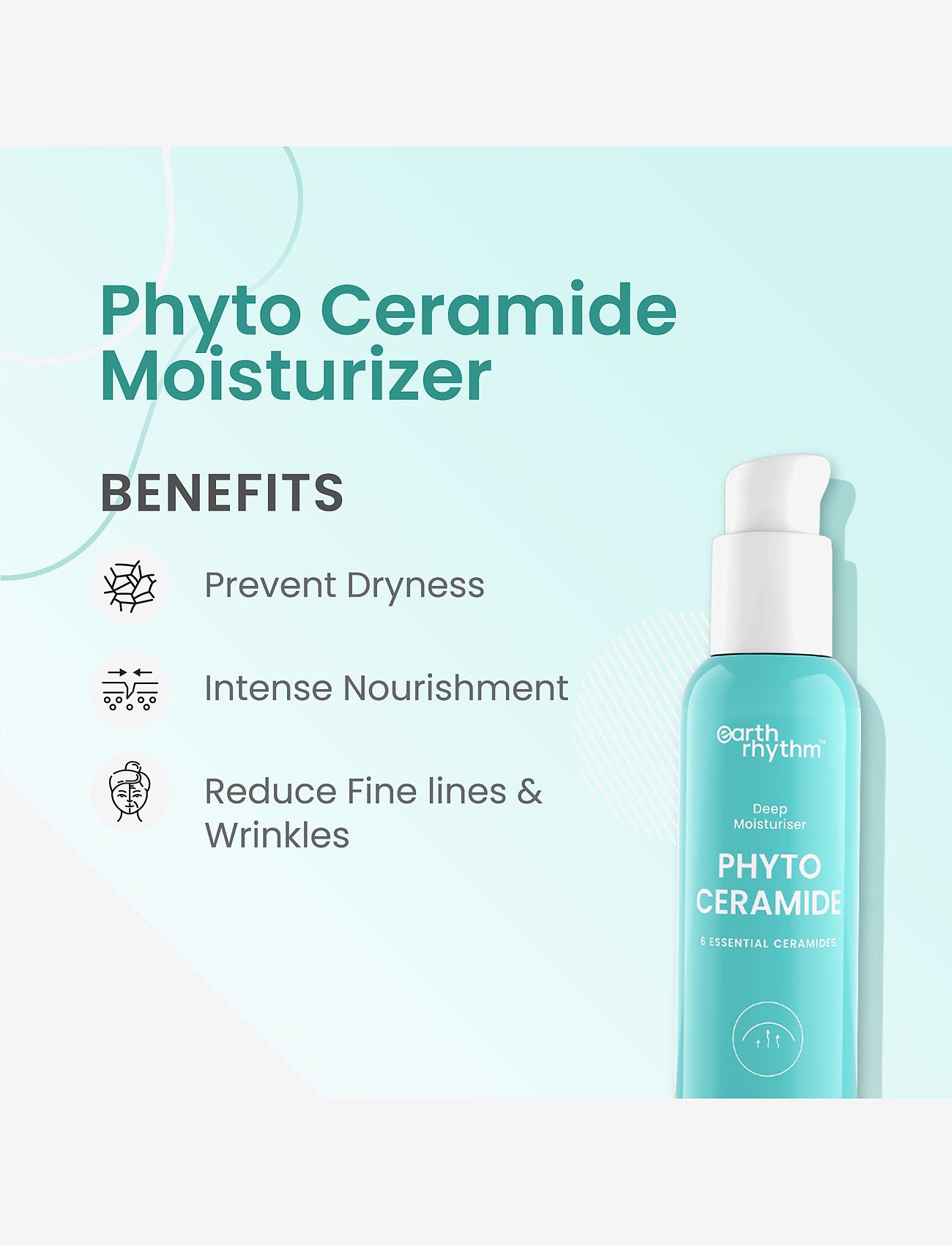 Earth Rhythm - PHYTO CERAMIDE  DEEP MOISTURISER 6 ESSENTIAL CERAMIDES - dagcremer - white - 1