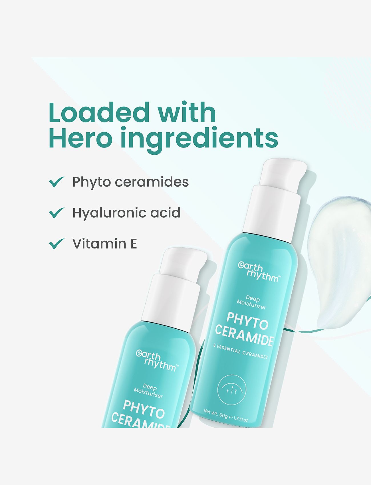 Earth Rhythm - PHYTO CERAMIDE  DEEP MOISTURISER 6 ESSENTIAL CERAMIDES - dagcremer - white - 2