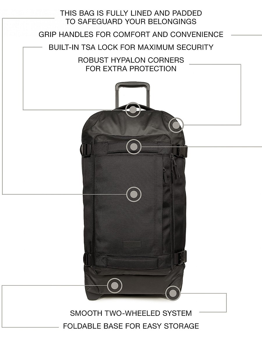 Eastpak - Tranverz CNNCT M - urlaubsfavoriten - black - 0