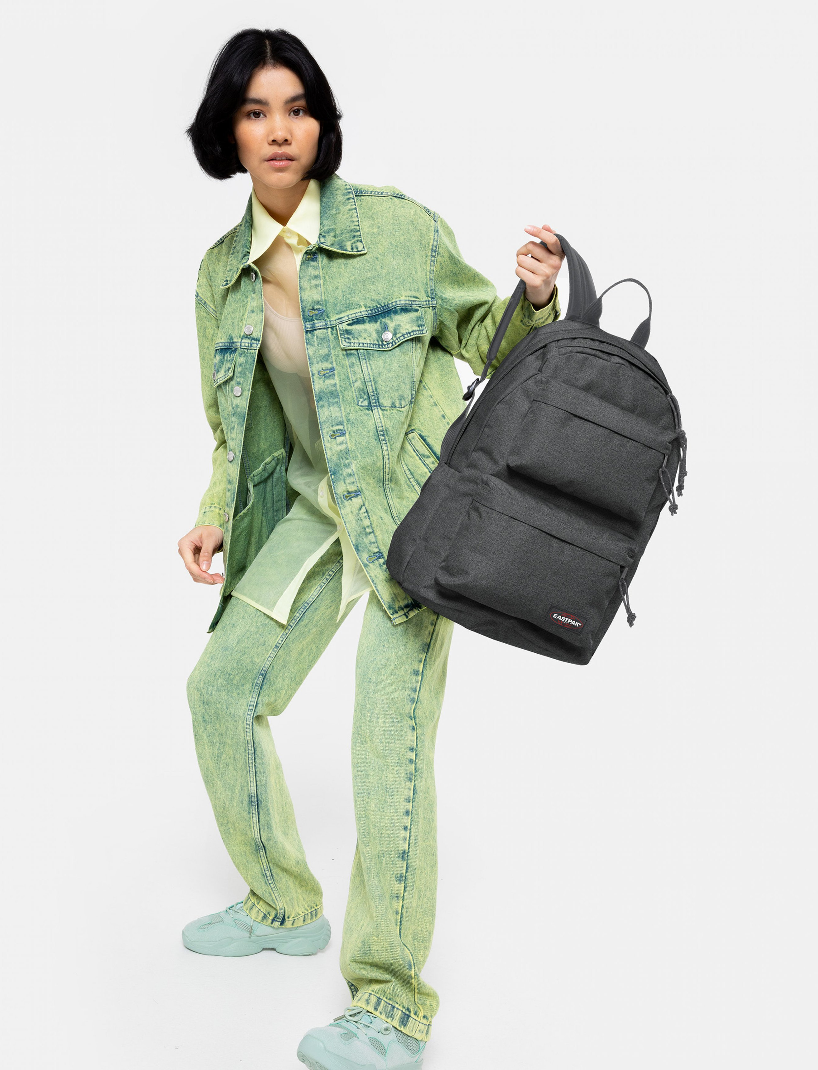 Eastpak PADDED DOUBLE - Inspiration - BLACK / grey