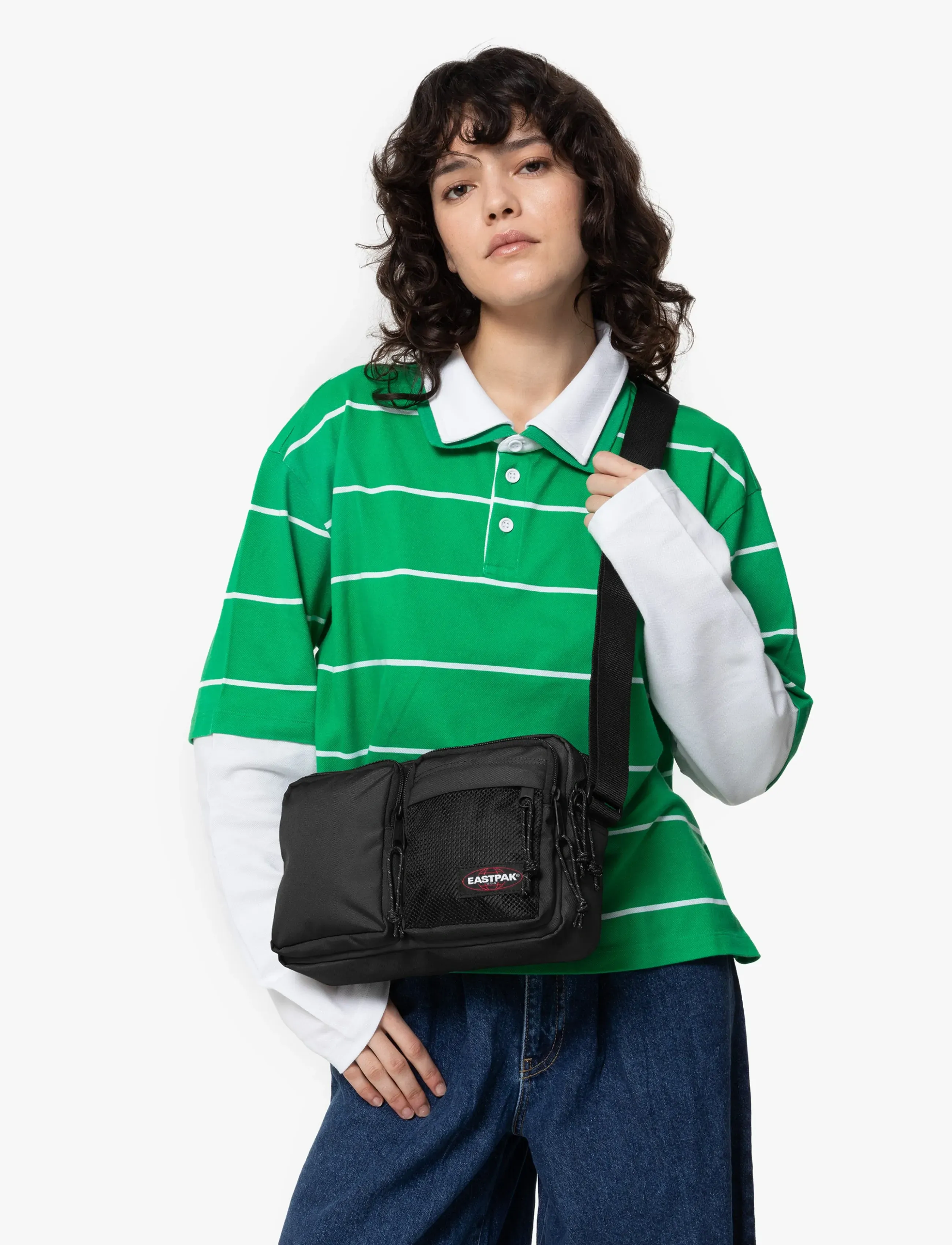Eastpak Dbl Crossbody, One Size, Black, Tasker > Crossbody-Tasker, Herre