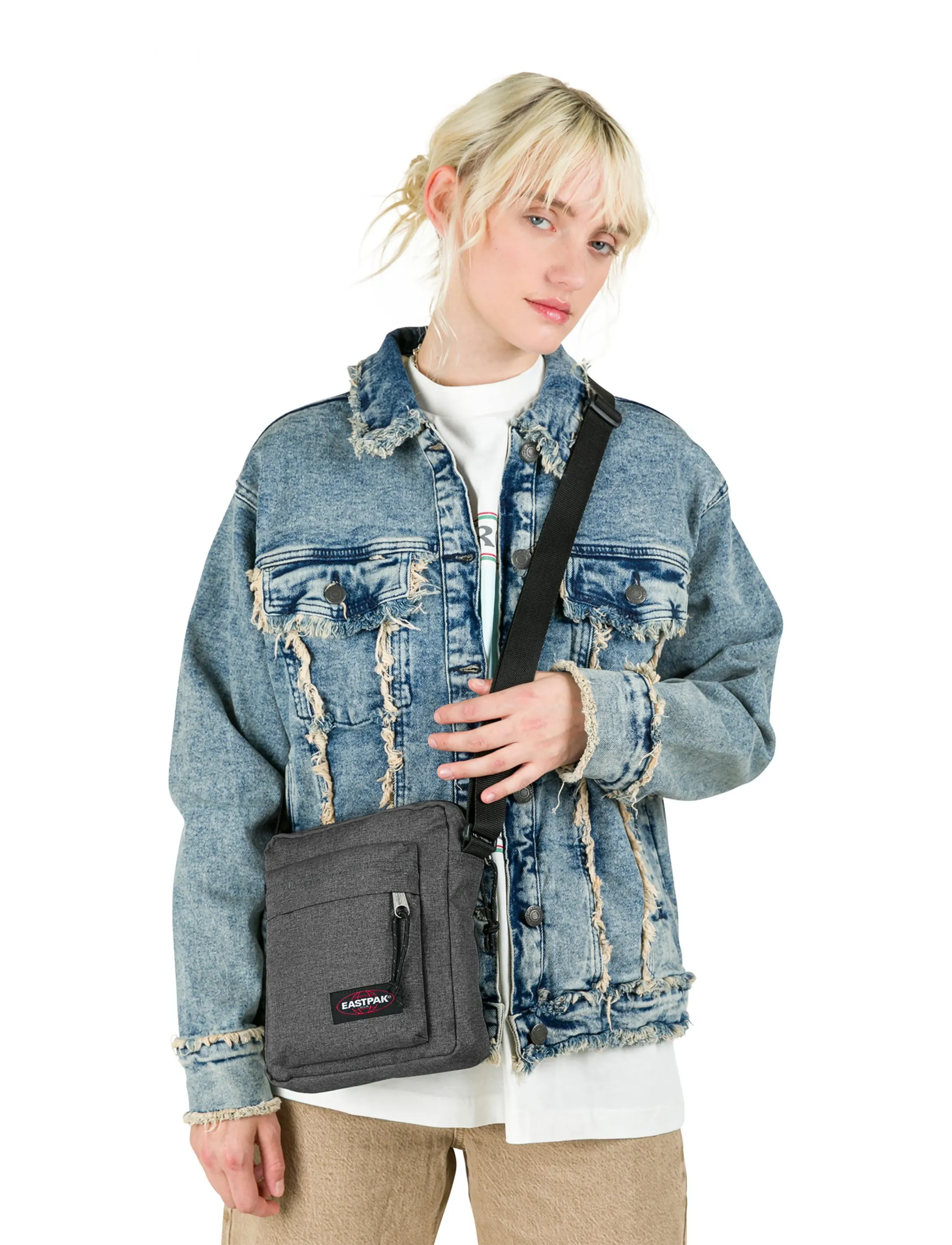 Eastpak ARCADE MINI BAG - Töskur - BLACK / grey