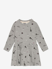 ebbe Kids - Andrea Dress - long-sleeved casual dresses - grey rock print - 0