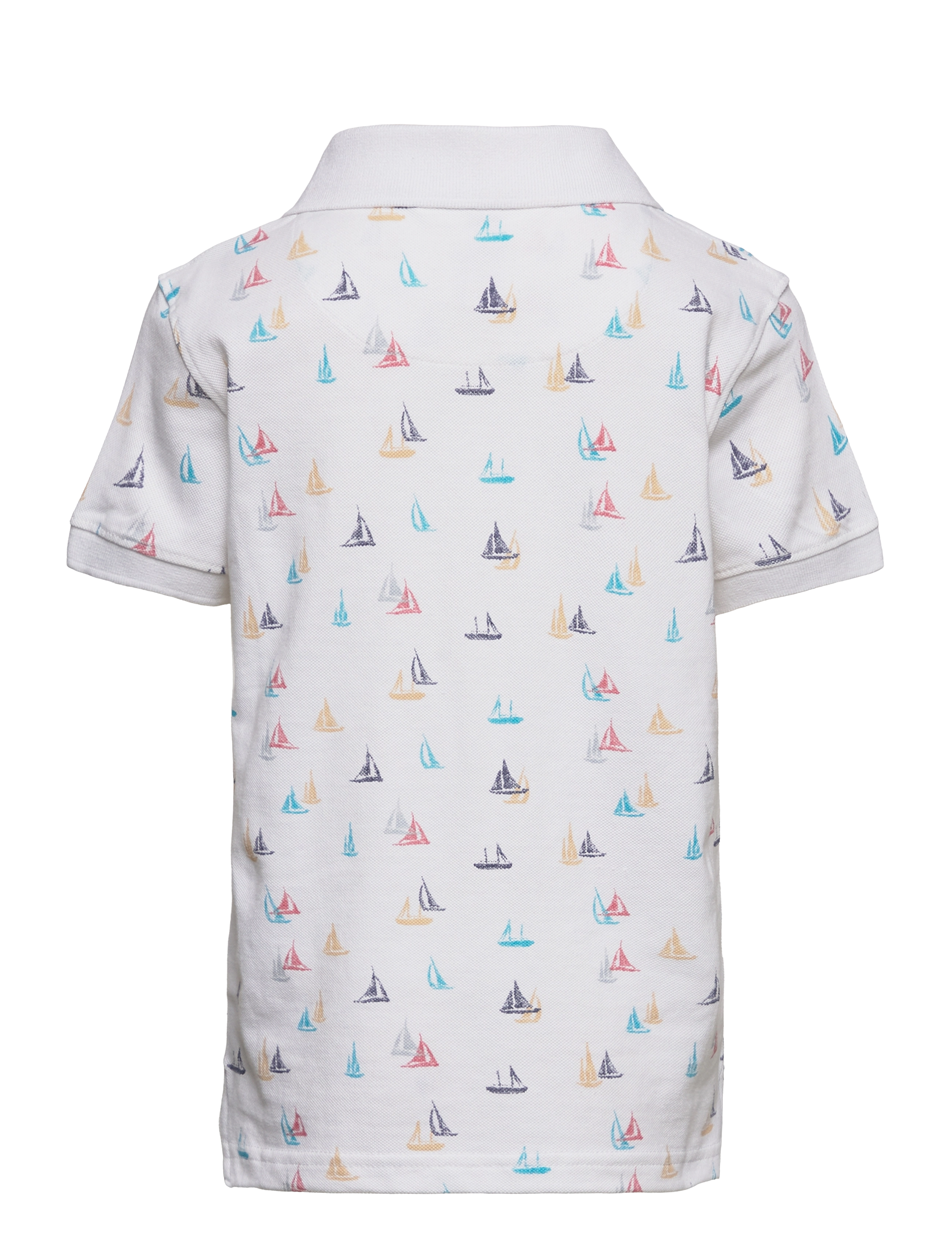 ebbe Kids - Nino Pique Tee - 0695 white sailingboat - 1