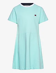 ebbe Kids - Nadja Pique Dress - kortærmede hverdagskjoler - 0757 light turquoise - 0