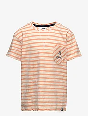 ebbe Kids - Steven t-shirt - korte mouwen - 0963 coral stripe - 0