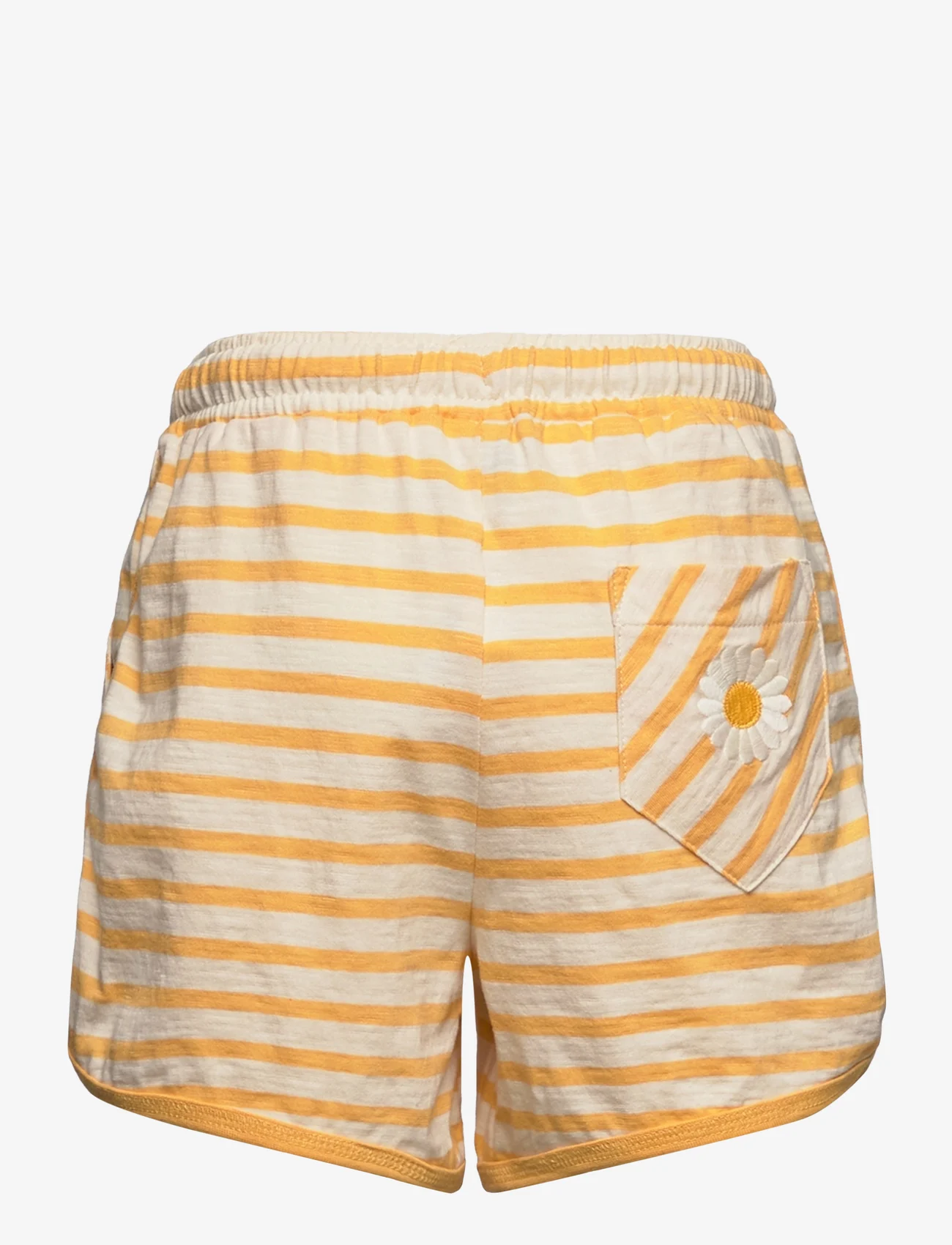 ebbe Kids - Sofia shorts - sweat shorts - yellow stripe - 1