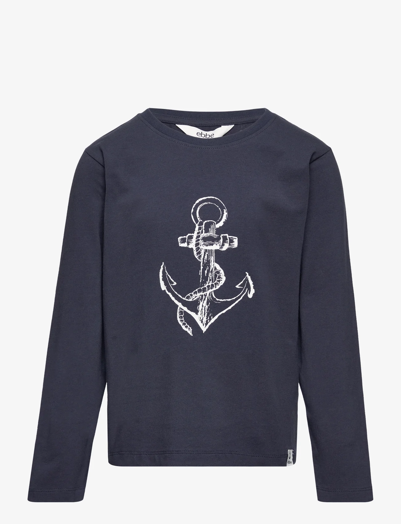 ebbe Kids - Crawford LS Tee - pitkähihaiset paidat - 0781 navy anchor print - 0