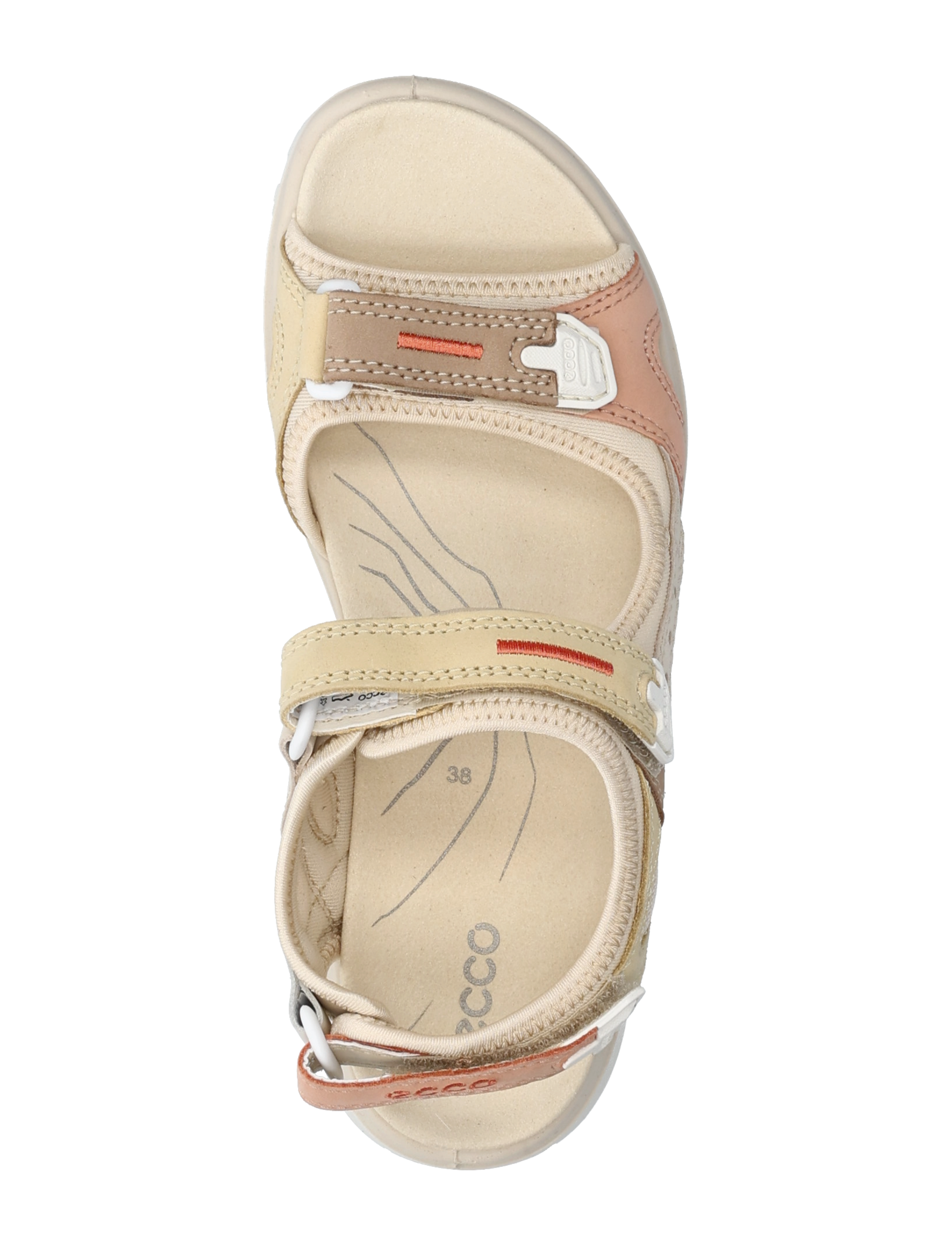 ECCO - OFFROAD - flade sandaler - multicolor straw - 3