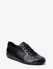 ECCO - SOFT 2.0 - sportiska stila apavi ar pazeminātu potītes daļu - black with black sole - 0
