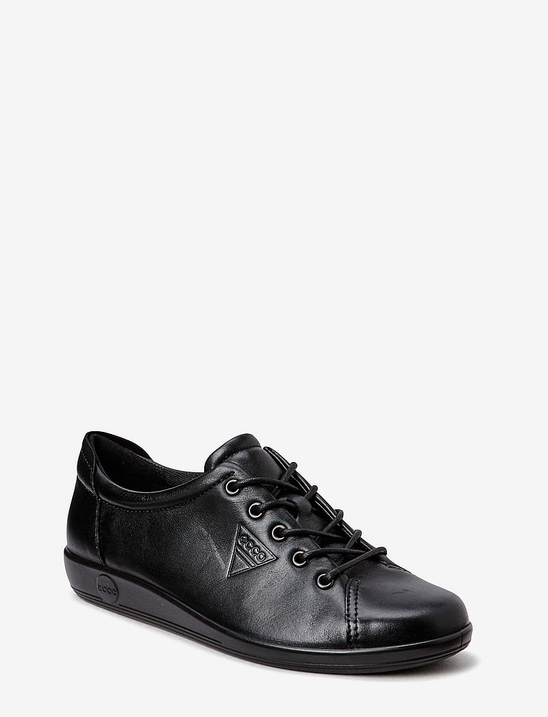 ECCO - SOFT 2.0 - niedrige sneakers - black with black sole - 1