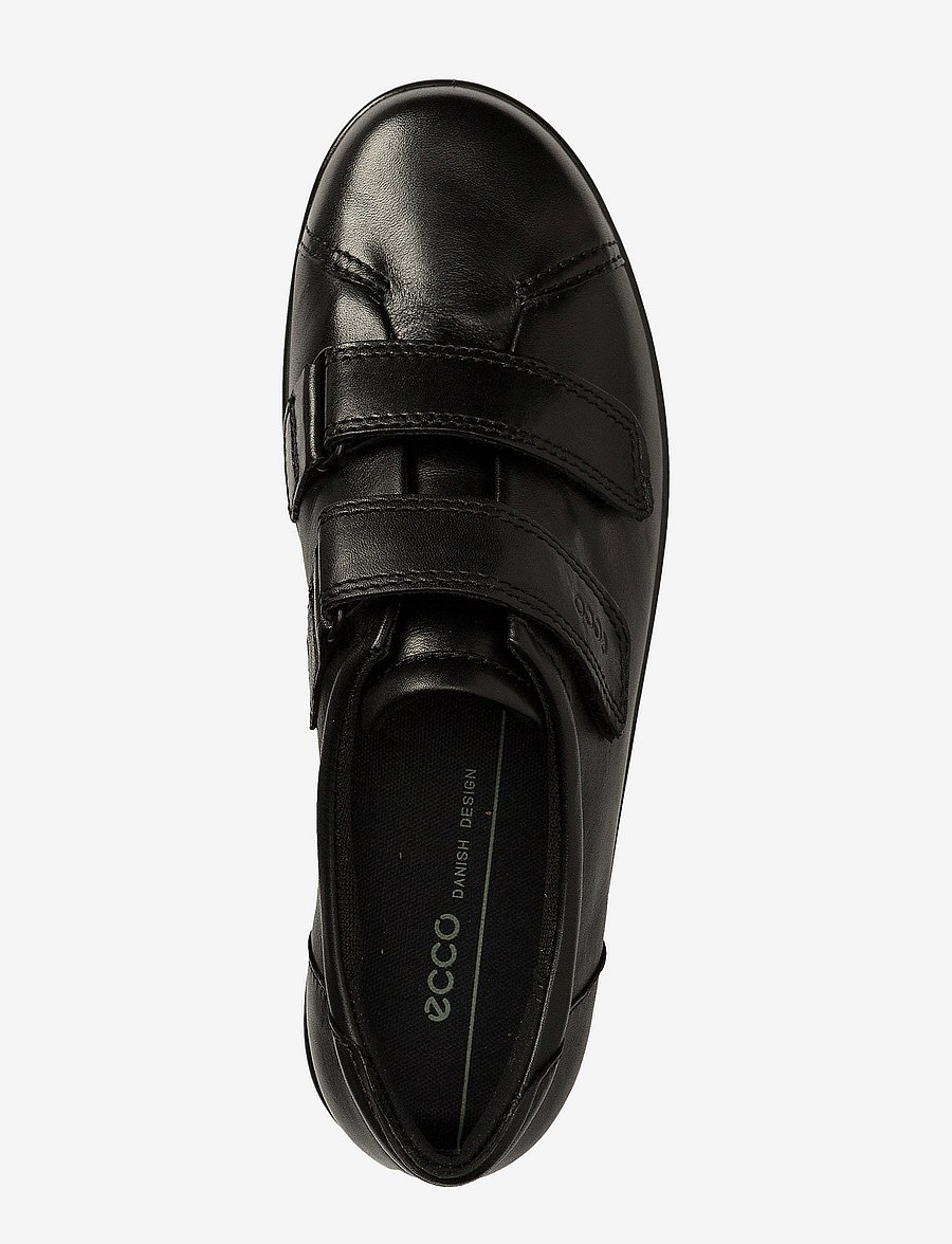 ECCO - SOFT 2.0 - lave sneakers - black with black sole - 2