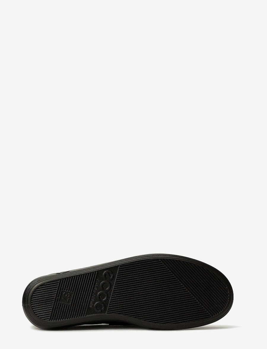 ECCO - SOFT 2.0 - lave sneakers - black with black sole - 3