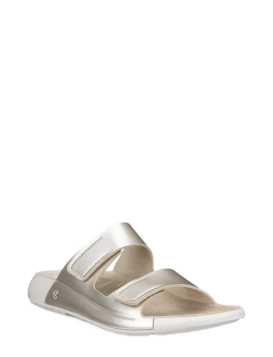 ECCO - COZMO W - platta sandaler - pure white gold - 1