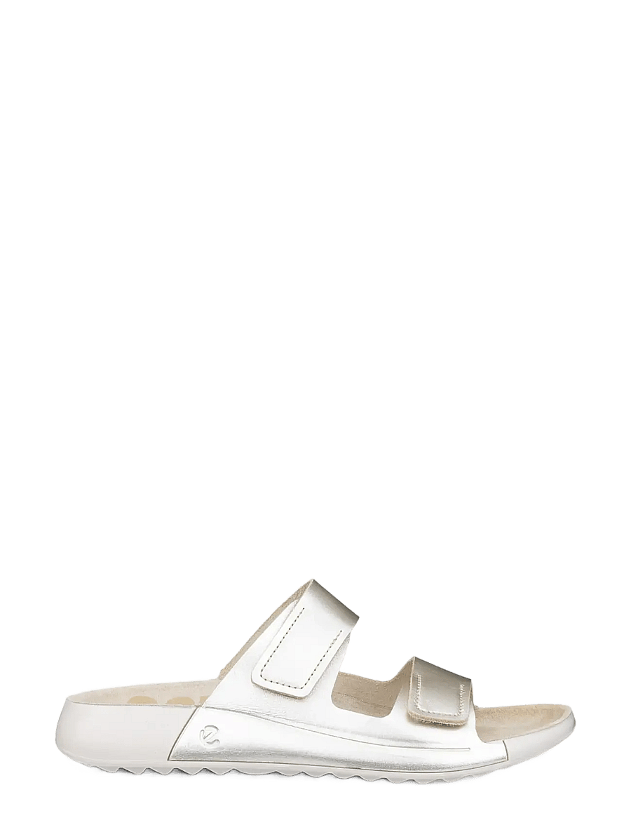ECCO - COZMO W - platta sandaler - pure white gold - 2