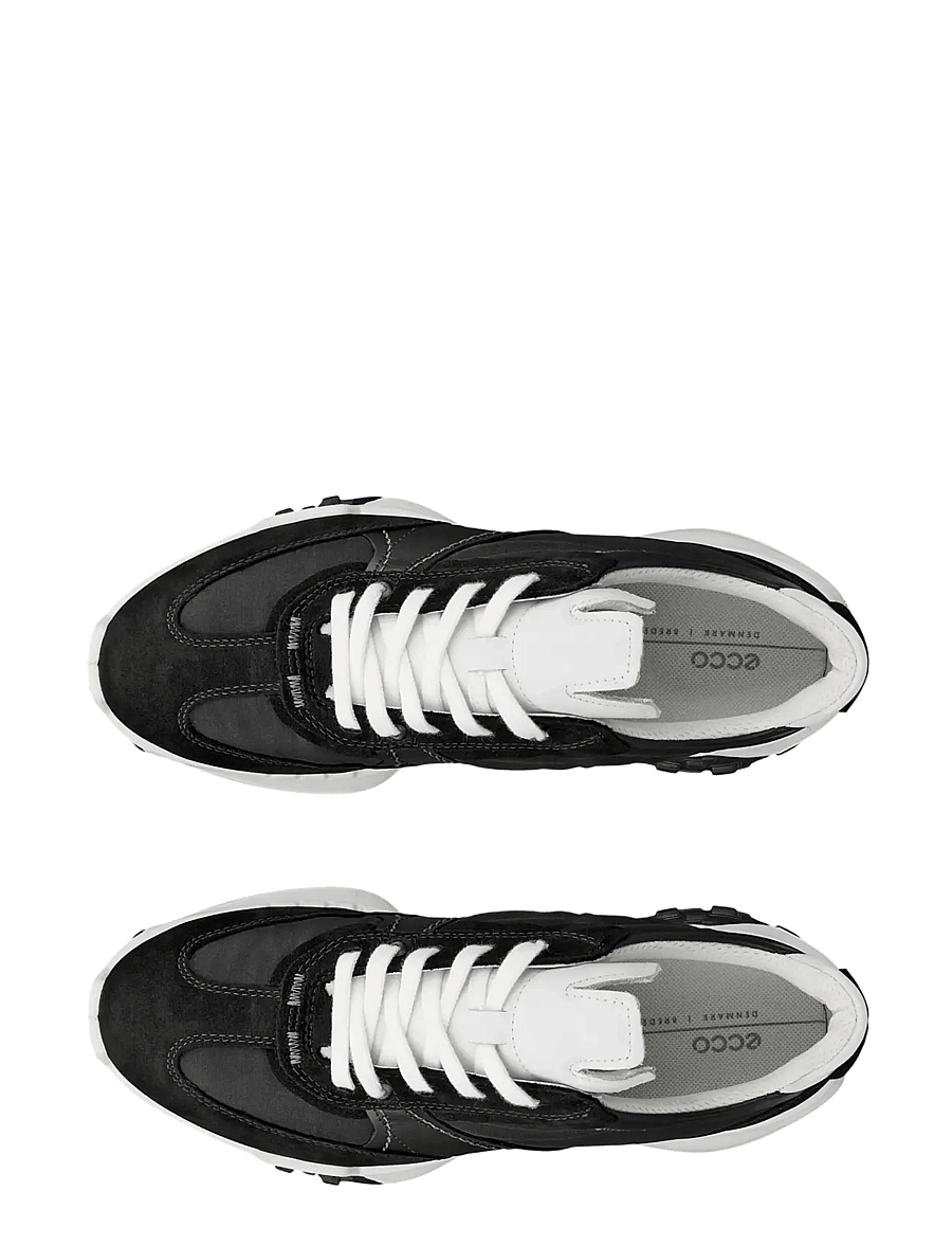 ECCO - RETRO SNEAKER W - chunky sneaker - black/black/black/white - 3