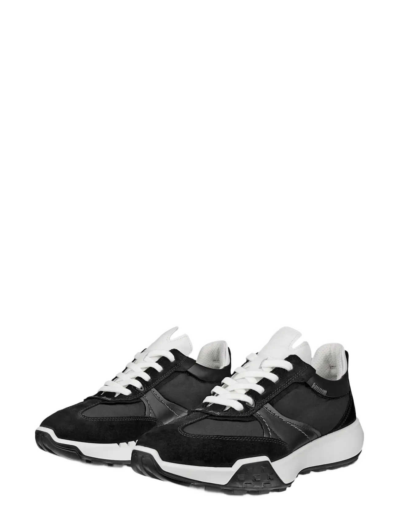 ECCO - RETRO SNEAKER W - chunky sneakers - black/black/black/white - 5