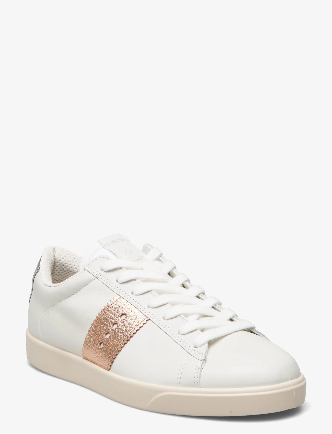 ECCO - STREET LITE W - matalavartiset tennarit - white/hammered bronze/pure white silver - 0