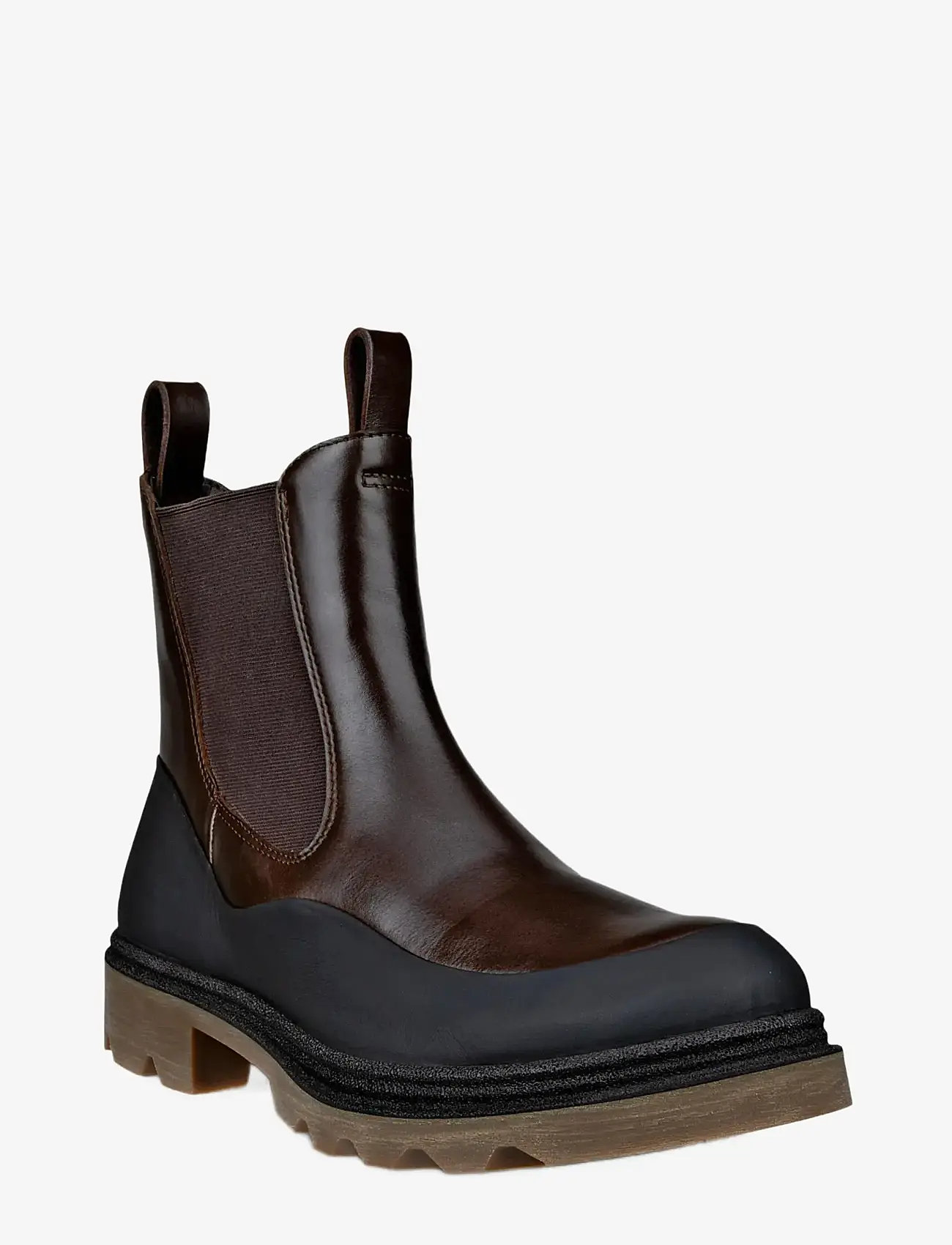 ECCO - GRAINER W - flat ankle boots - black/cocoa brown - 0