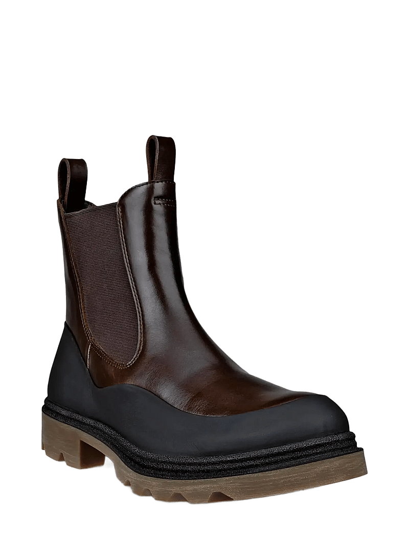 ECCO - GRAINER W - platta ankelboots - black/cocoa brown - 0