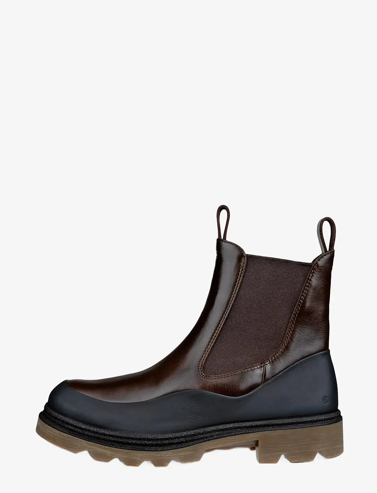 ECCO - GRAINER W - flat ankle boots - black/cocoa brown - 1