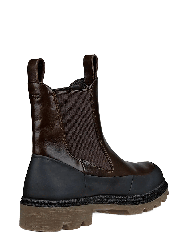 ECCO - GRAINER W - platta ankelboots - black/cocoa brown - 2