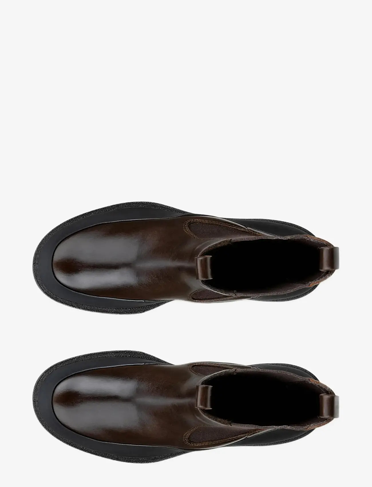 ECCO - GRAINER W - flat ankle boots - black/cocoa brown - 4