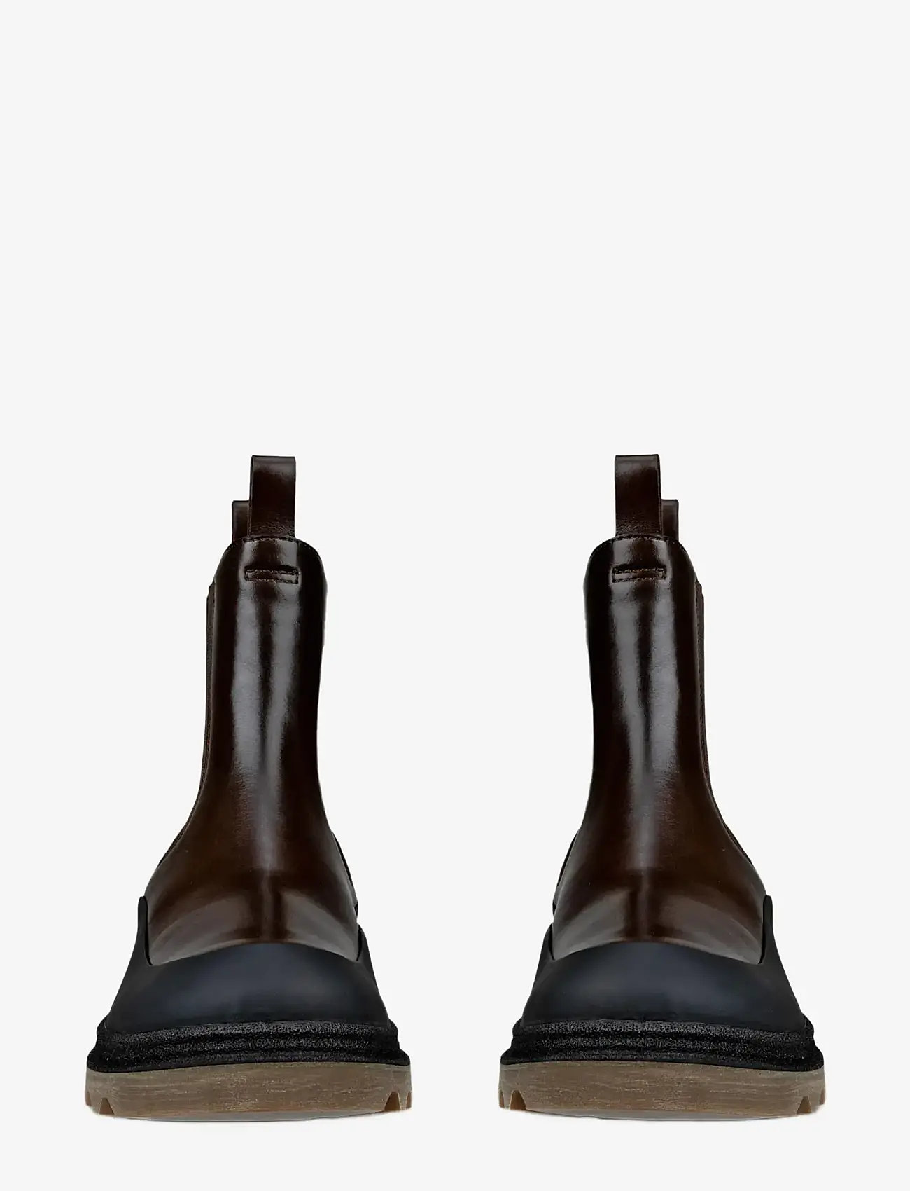 ECCO - GRAINER W - flat ankle boots - black/cocoa brown - 5