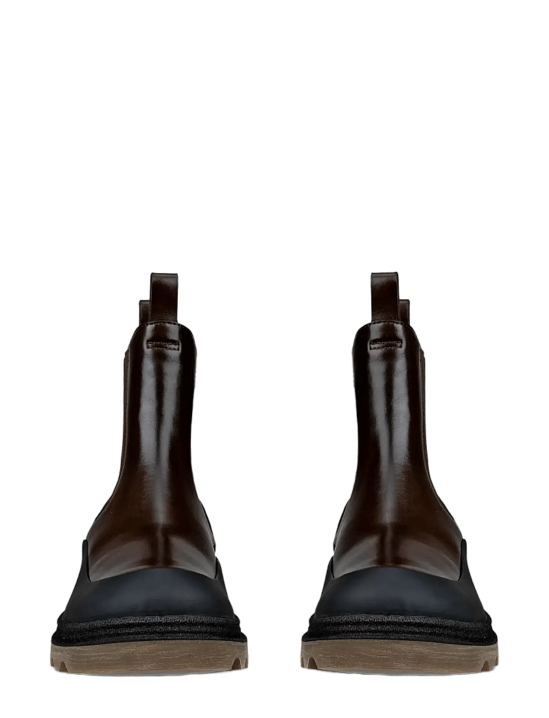 ECCO - GRAINER W - platta ankelboots - black/cocoa brown - 5