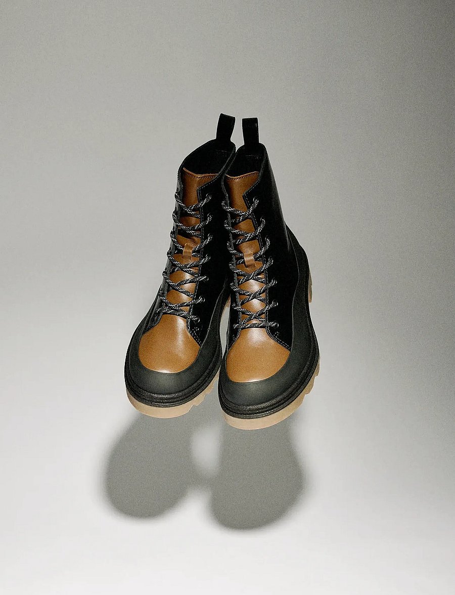 ECCO - GRAINER W - platta ankelboots - black/cocoa brown - 0