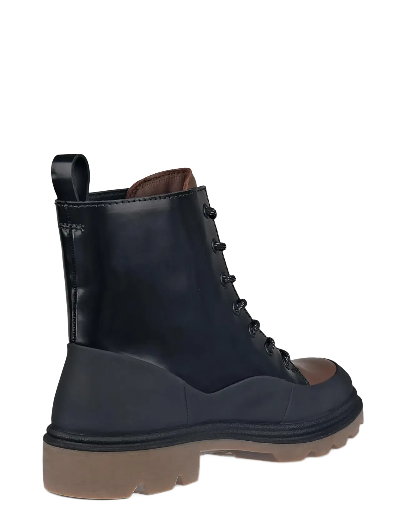 ECCO - GRAINER W - platta ankelboots - black/cocoa brown - 3