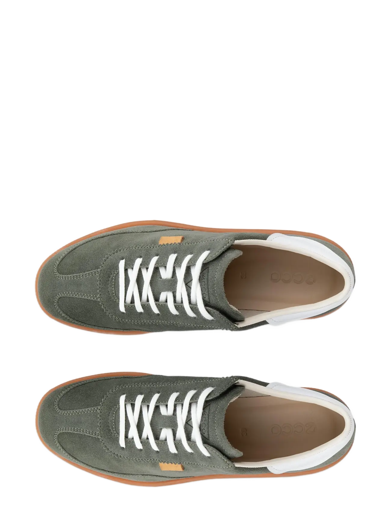 ECCO - SOFT 11 W - lágir strigaskór - smokey olive/bright white - 5