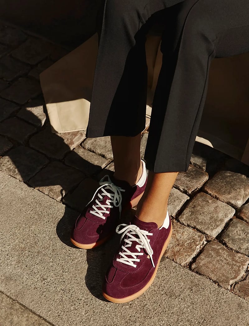 ECCO - SOFT 11 W - madala säärega tossud - dark ruby/bright white - 0