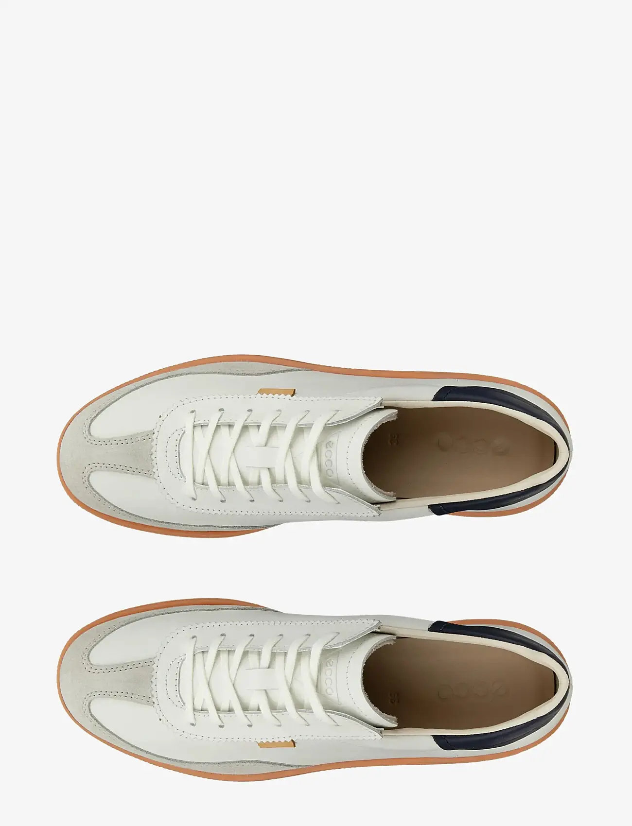 ECCO - SOFT 11 W - låga sneakers - gravel/white/marine - 5