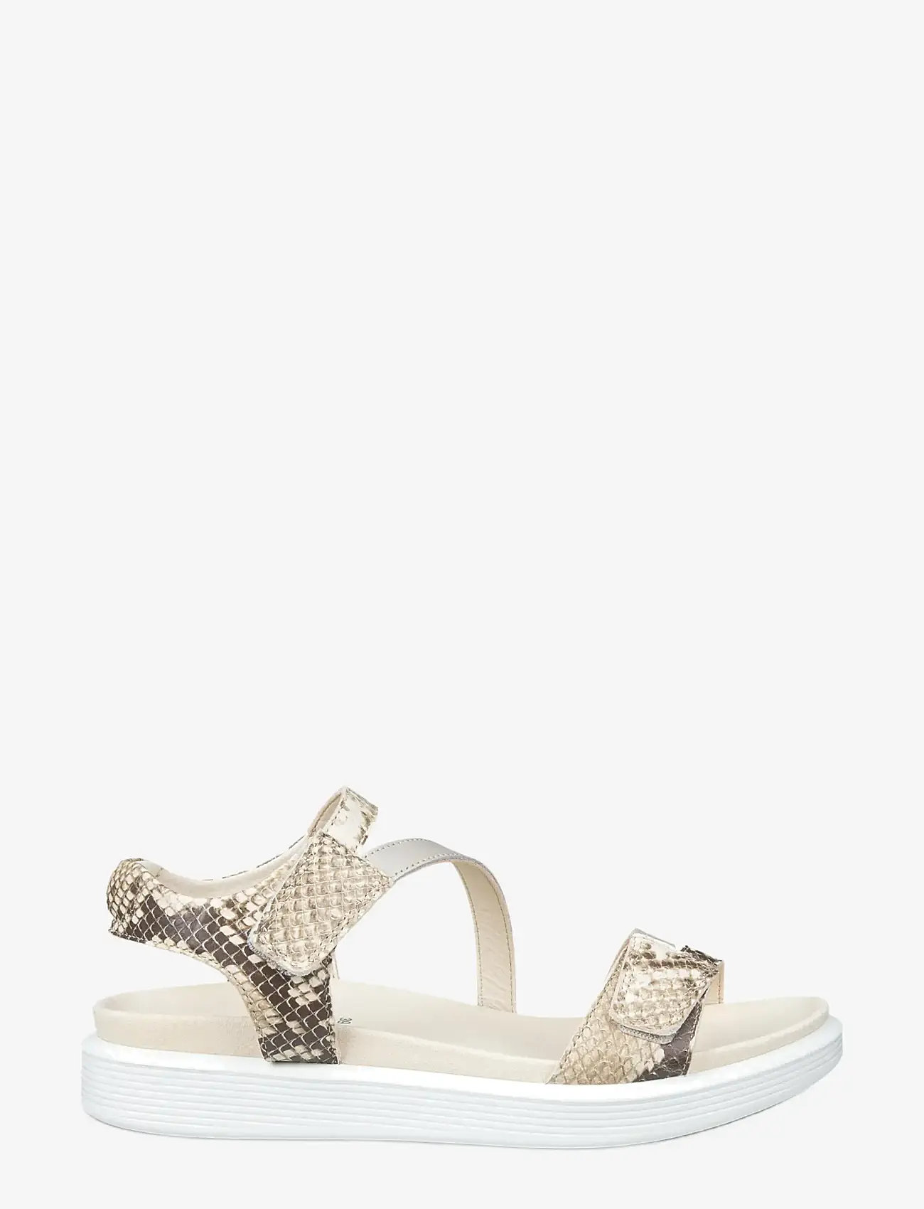 ECCO - SOFT SANDAL W - flache sandalen - python/pure cashmere metallic - 2