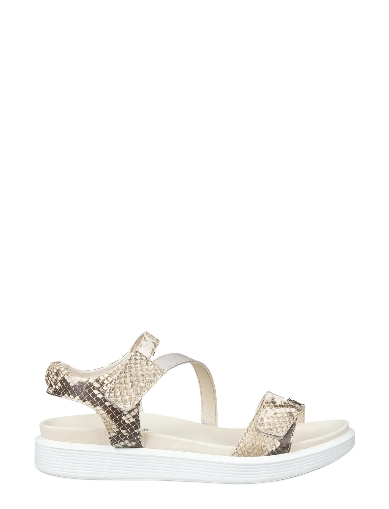 ECCO - SOFT SANDAL W - kontsata sandaalid - python/pure cashmere metallic - 2