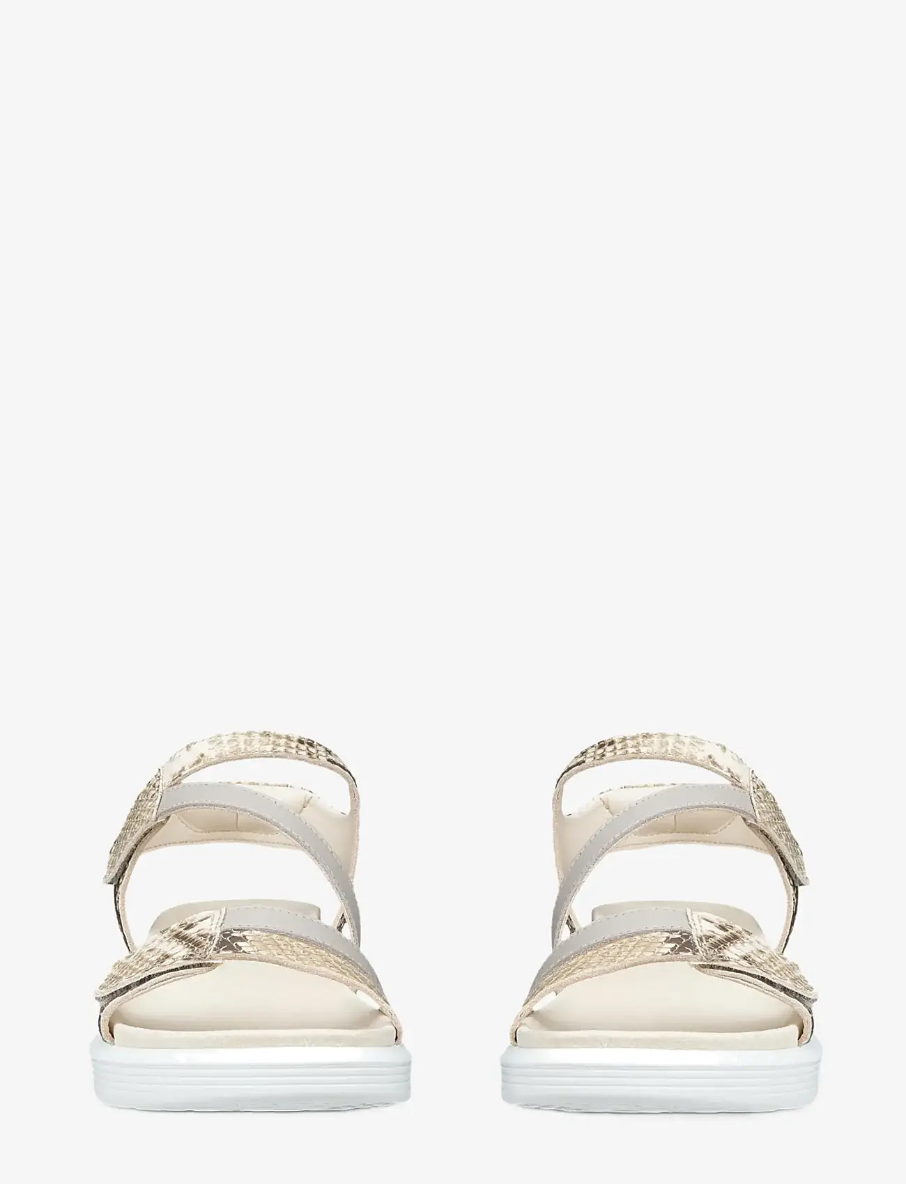 ECCO - SOFT SANDAL W - flache sandalen - python/pure cashmere metallic - 5