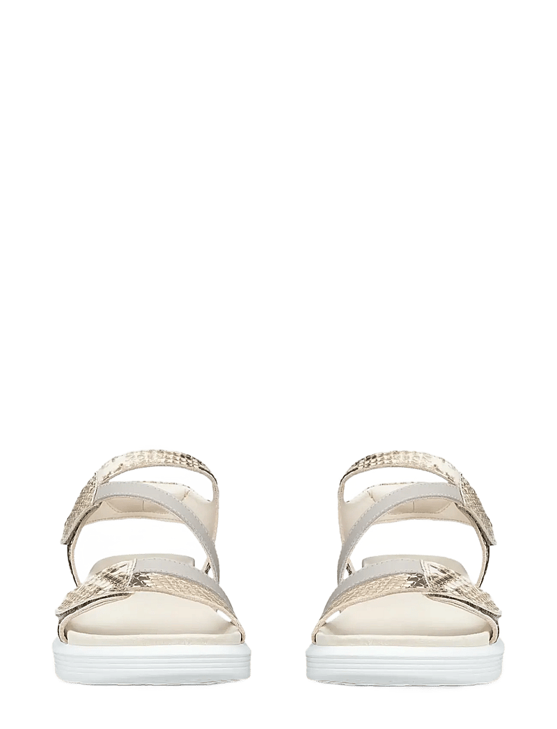 ECCO - SOFT SANDAL W - flache sandalen - python/pure cashmere metallic - 5