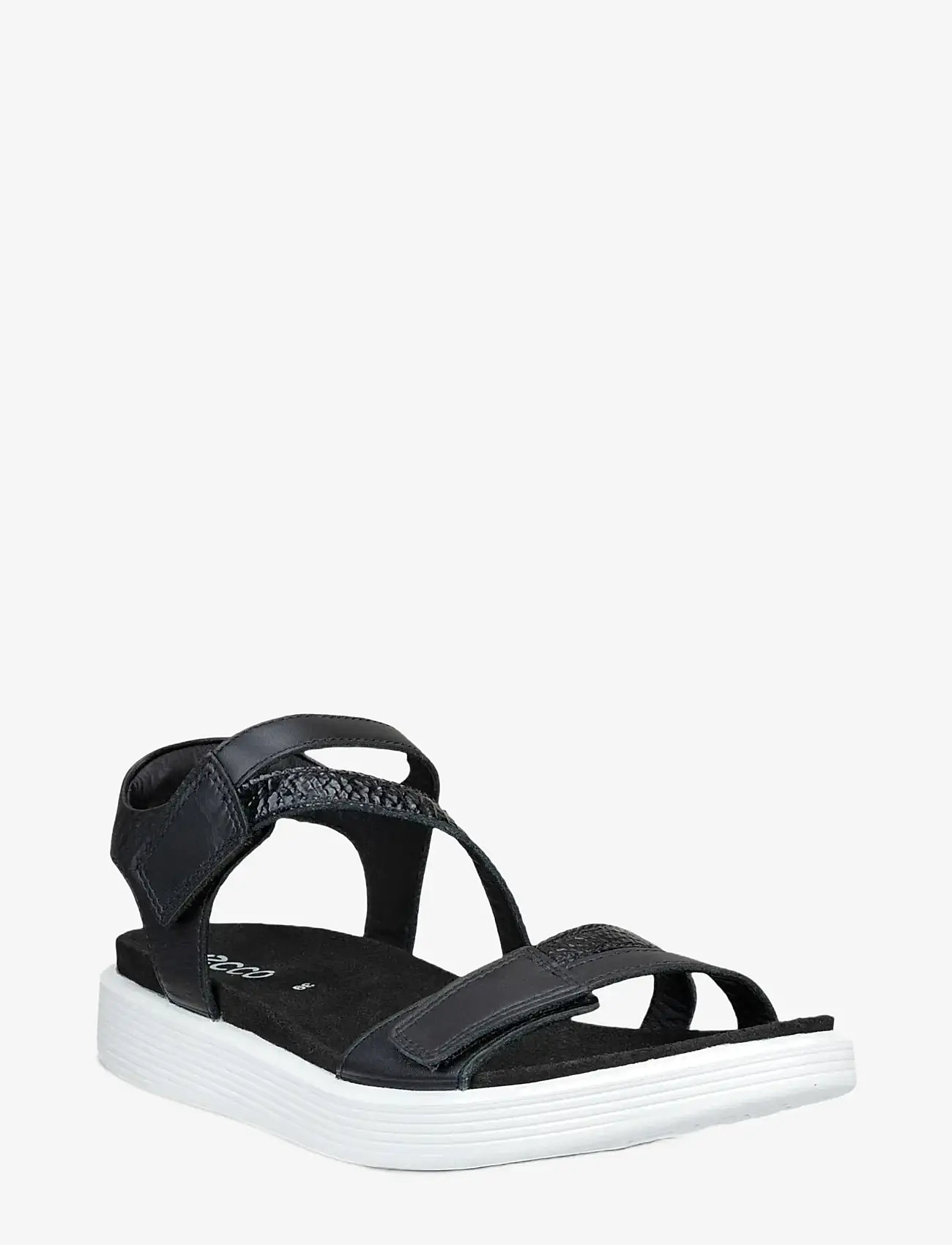 ECCO - SOFT SANDAL W - flade sandaler - black/black - 1
