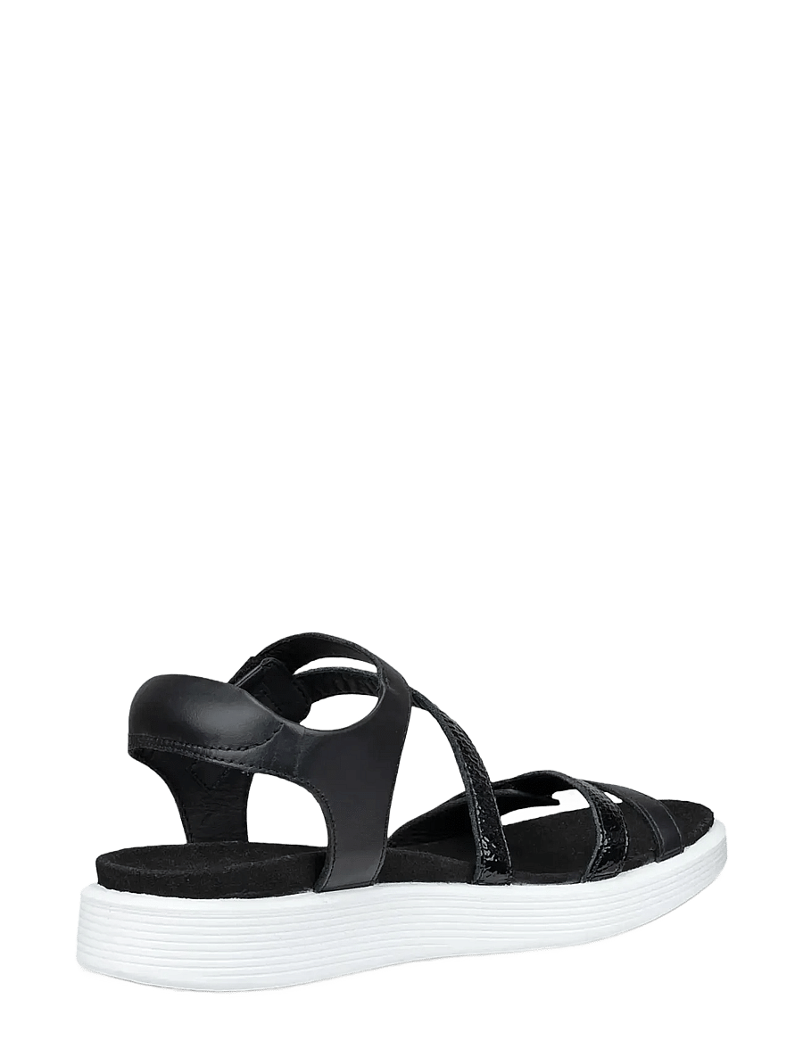 ECCO - SOFT SANDAL W - flatir sandalar - black/black - 3