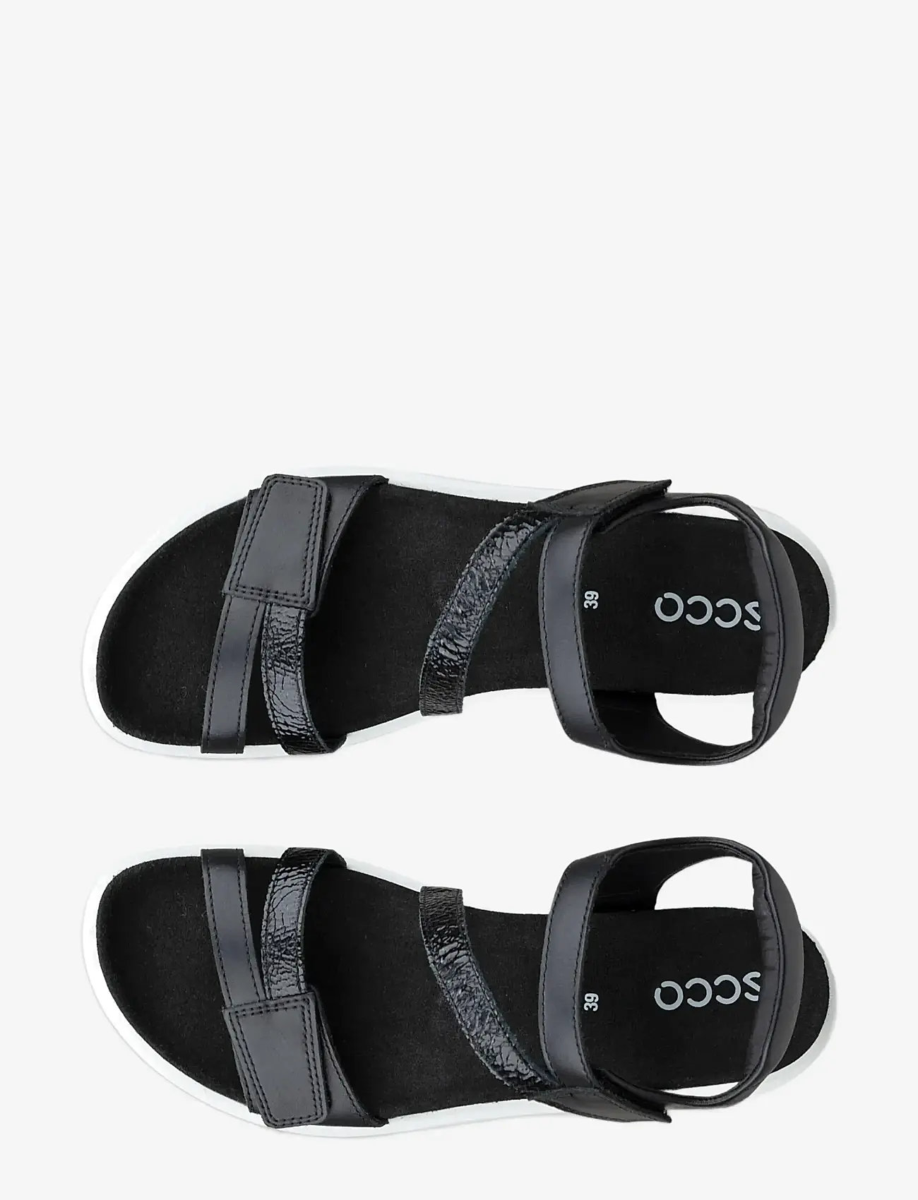 ECCO - SOFT SANDAL W - flade sandaler - black/black - 5