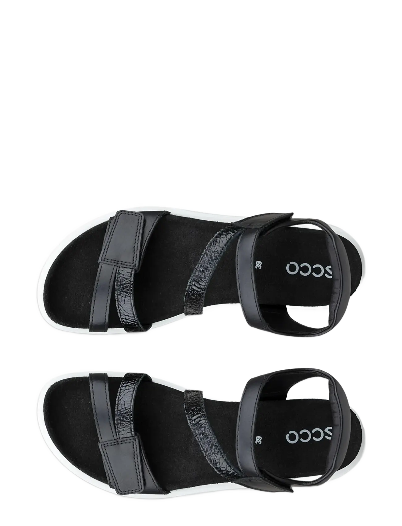 ECCO - SOFT SANDAL W - flat sandals - black/black - 5