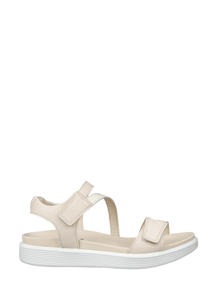 ECCO - SOFT SANDAL W - flatir sandalar - limestone/limestone - 2
