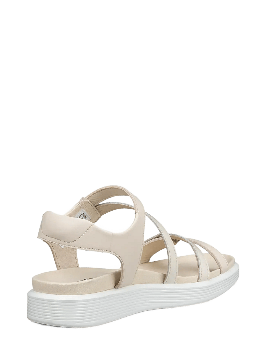 ECCO - SOFT SANDAL W - flatir sandalar - limestone/limestone - 3