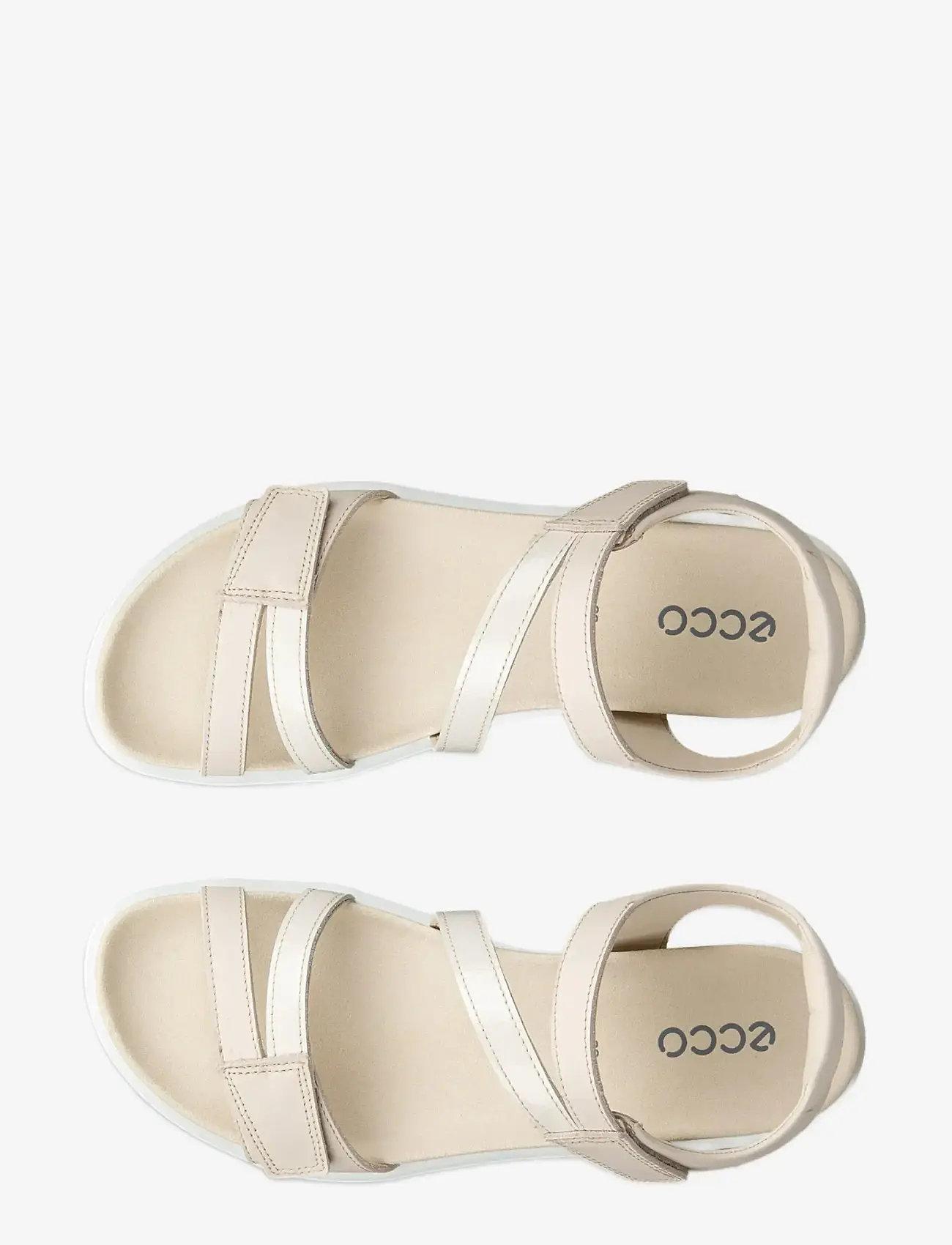 ECCO - SOFT SANDAL W - platta sandaler - limestone/limestone - 5