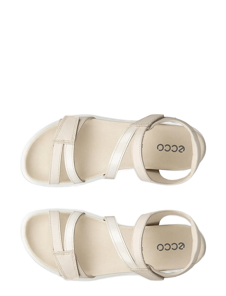 ECCO - SOFT SANDAL W - flatir sandalar - limestone/limestone - 5